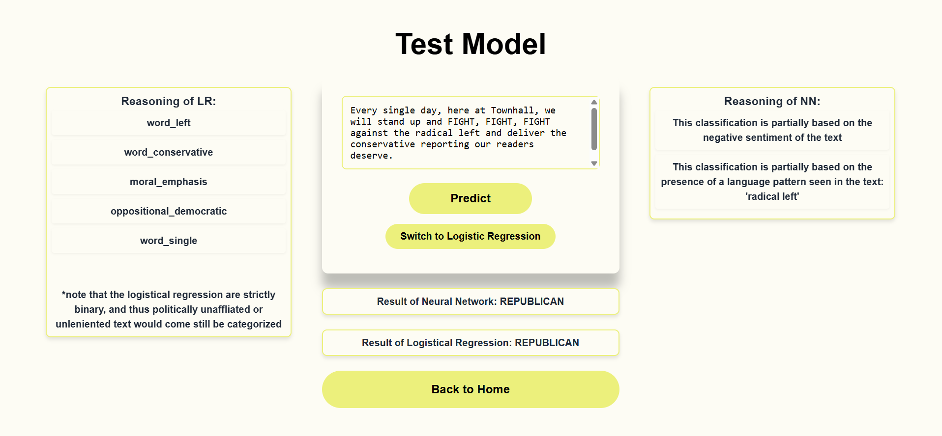 Political Speech Classifier preview