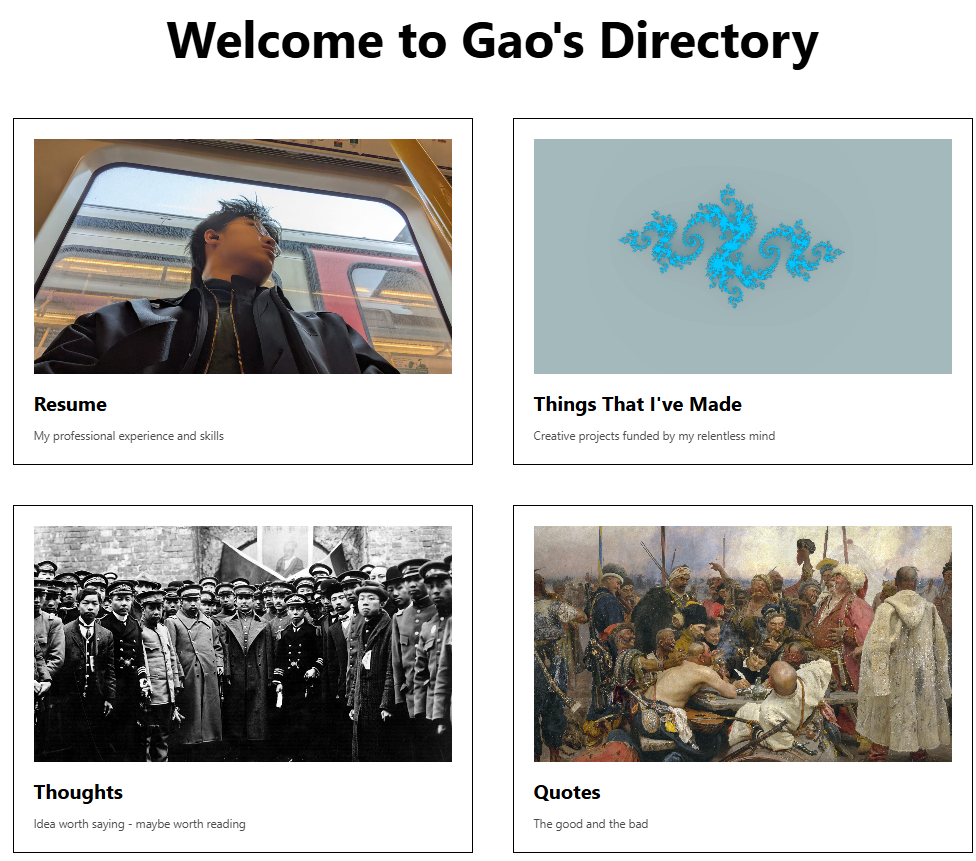 This very website — screenshot 1